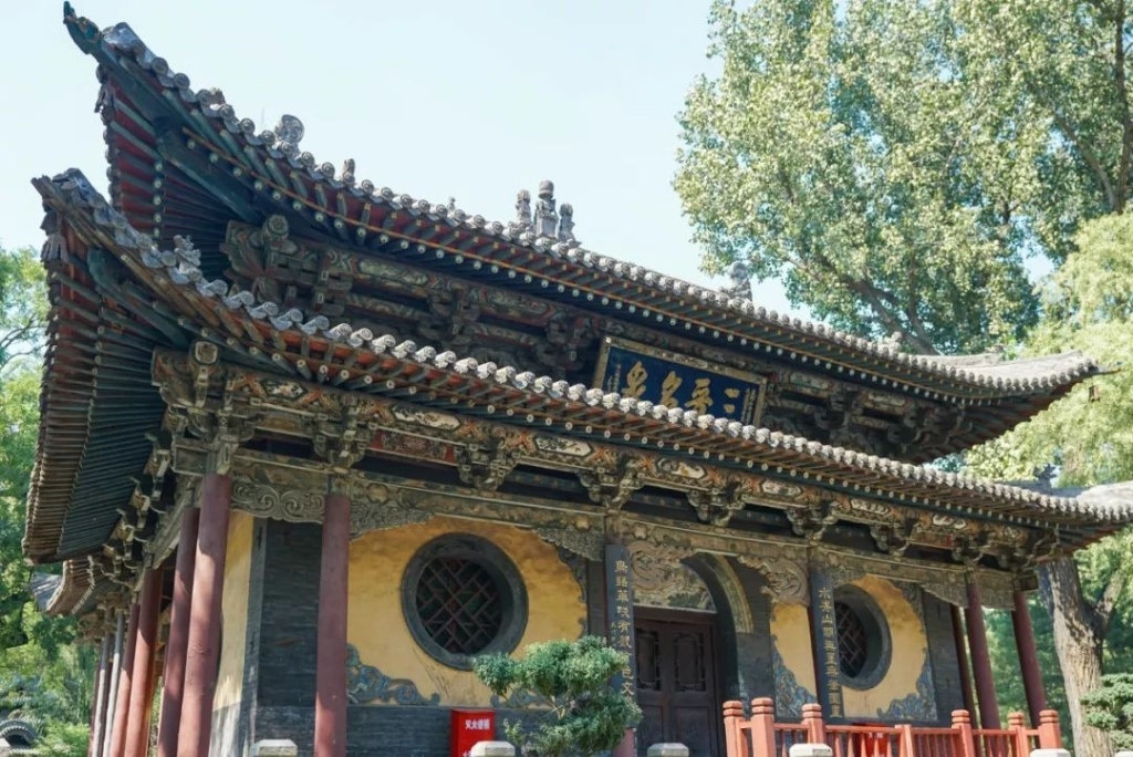 晋祠庙实景照片