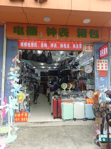 电器钟表箱包店