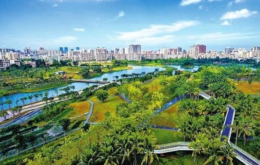 美舍河凤翔湿地公园景点图片