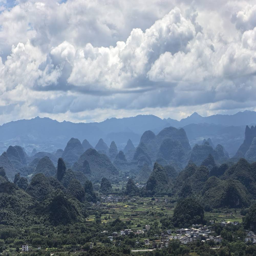 千里江山图大型水墨画打卡地景点图片
