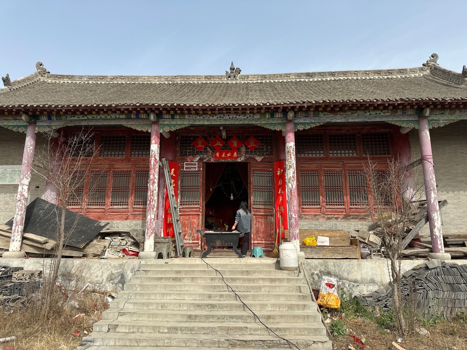 登封市普陀寺大殿实景照片