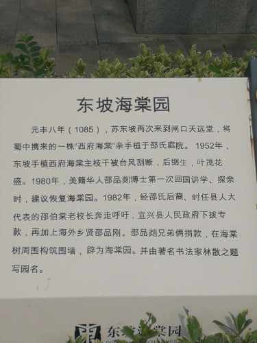 东坡海棠园旅行图片 2