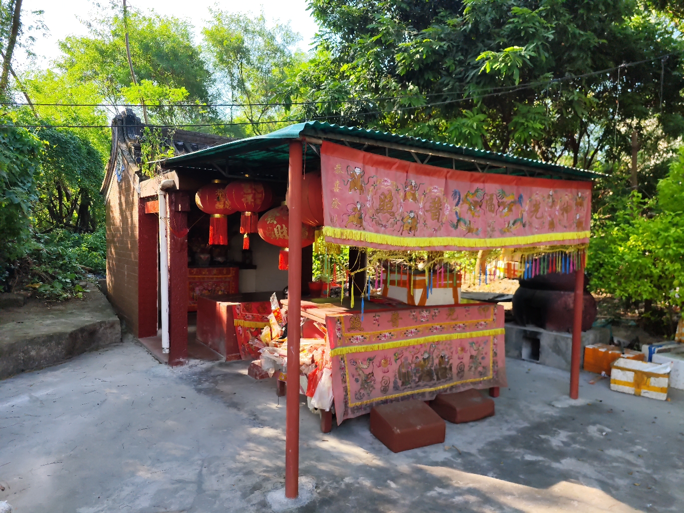 潮头伯爷公庙实景照片