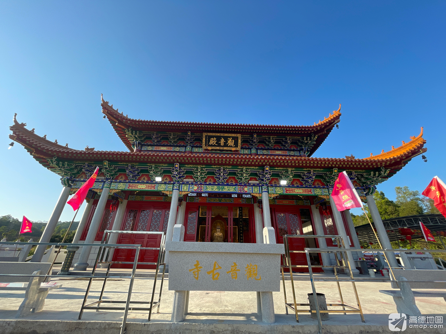 汕尾市陆河县上护石船观音古寺实景照片