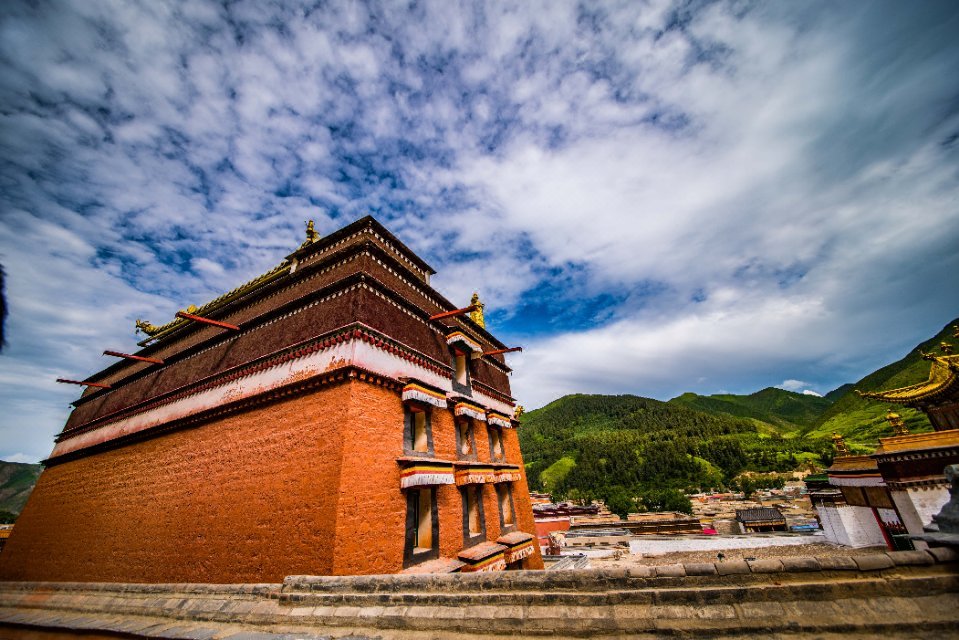 拉卜楞寺实景照片